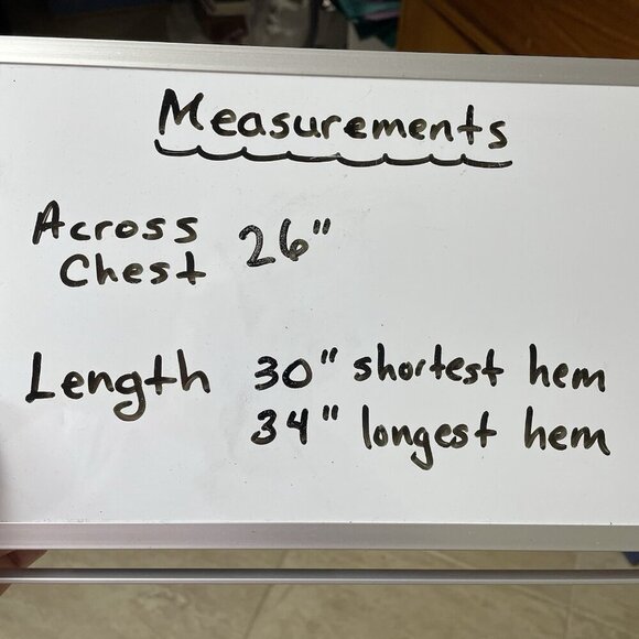 Ali Miles Tunic Top Women 1X Asymmetrical Artsy Crinkle Textured Long Sleeve Red - Picture 13 of 16